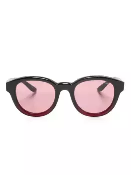 Солнцезащитные очки в круглой оправе GIORGIO ARMANI, черный