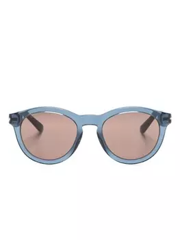 Солнцезащитные очки в круглой оправе Gucci Eyewear, синий