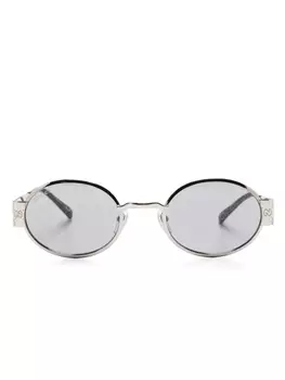 Солнцезащитные очки в круглой оправе Gucci Eyewear, серебряный