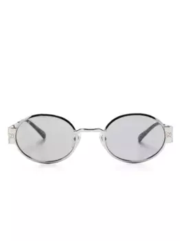 Солнцезащитные очки в круглой оправе Gucci Eyewear, серебяный