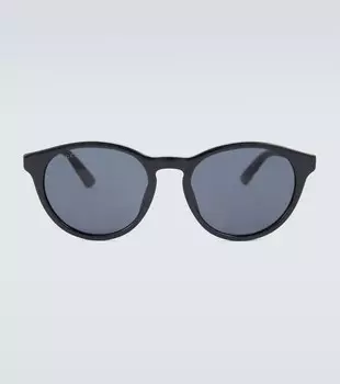 Солнцезащитные очки в круглой оправе из ацетата Gucci, черный