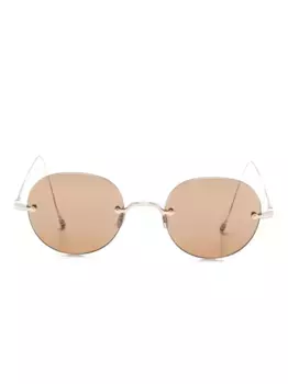 Солнцезащитные очки в круглой оправе из металла 938A Thom Browne Eyewear, золотой