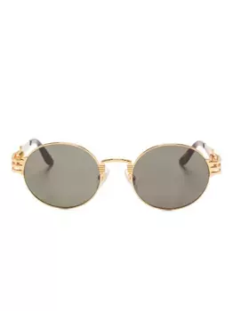 Солнцезащитные очки в круглой оправе Jean Paul Gaultier, золотой