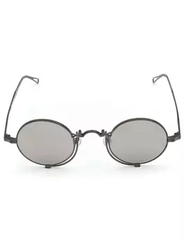 Солнцезащитные очки в круглой оправе Matsuda, черный