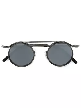 Солнцезащитные очки в круглой оправе Matsuda, металлик