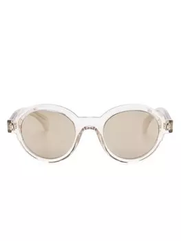 Солнцезащитные очки в круглой оправе Moncler Eyewear, белый