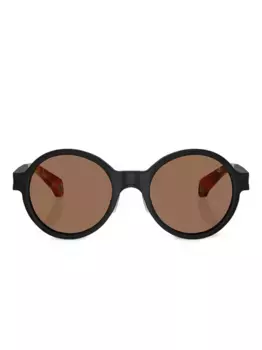 Солнцезащитные очки в круглой оправе Moncler Eyewear, черный