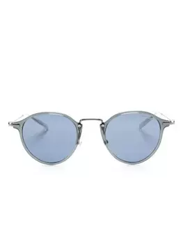 Солнцезащитные очки в круглой оправе Montblanc, серый