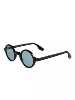 Солнцезащитные очки в круглой оправе Moscot, черный