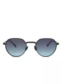 Солнцезащитные очки в круглой оправе Moscot, синий