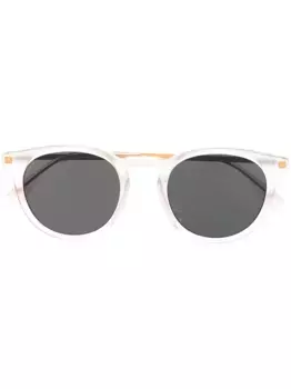 Солнцезащитные очки в круглой оправе Mykita, белый