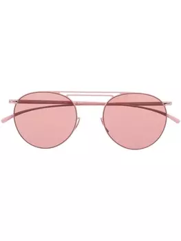 Солнцезащитные очки в круглой оправе Mykita, розовый