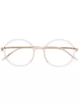 Солнцезащитные очки в круглой оправе Mykita, розовый
