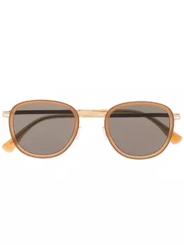 Солнцезащитные очки в круглой оправе Mykita, золотистый