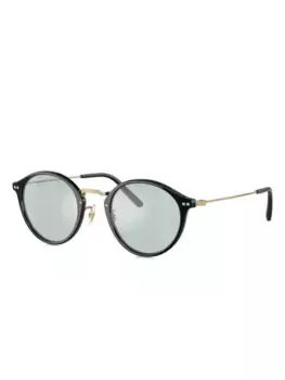 Солнцезащитные очки в круглой оправе Oliver Peoples, черный