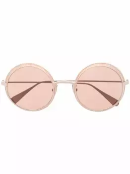 Солнцезащитные очки в круглой оправе OMEGA EYEWEAR, золотой