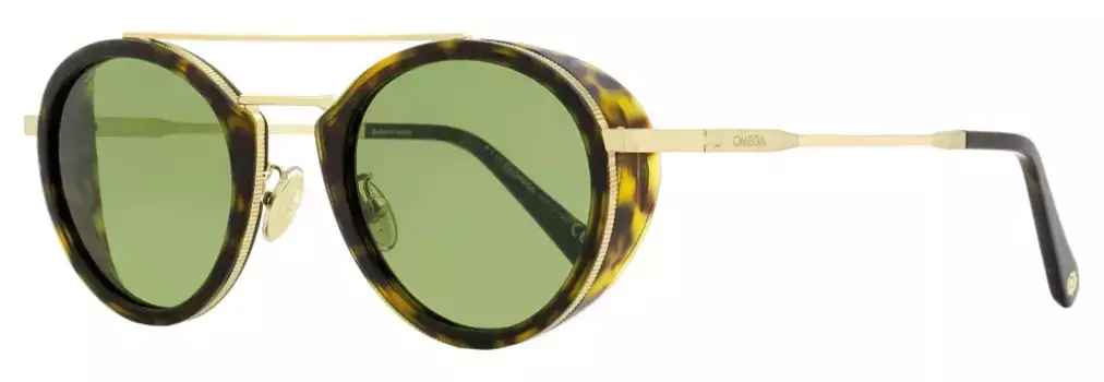 Солнцезащитные очки в круглой оправе OMEGA EYEWEAR, коричневый