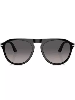 Солнцезащитные очки в круглой оправе Persol, черный