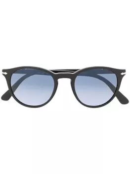 Солнцезащитные очки в круглой оправе Persol, черный