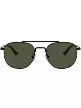 Солнцезащитные очки в круглой оправе Persol, черный