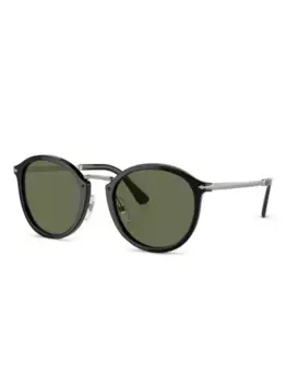Солнцезащитные очки в круглой оправе Persol, черный