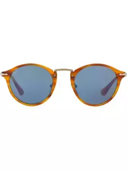Солнцезащитные очки в круглой оправе Persol, коричневый