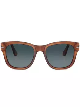 Солнцезащитные очки в круглой оправе Persol, коричневый