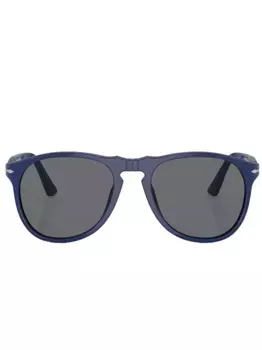 Солнцезащитные очки в круглой оправе Persol, синий