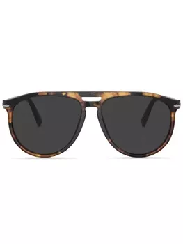 Солнцезащитные очки в круглой оправе Persol, зеленый