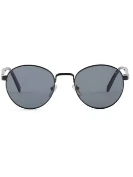 Солнцезащитные очки в круглой оправе Prada Eyewear, черный