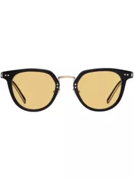 Солнцезащитные очки в круглой оправе Prada Eyewear, черный