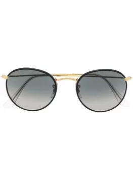Солнцезащитные очки в круглой оправе Ray-Ban, золотой