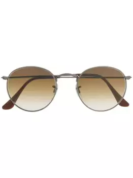 Солнцезащитные очки в круглой оправе Ray-Ban, коричневый