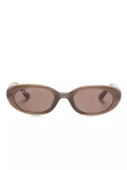 Солнцезащитные очки в круглой оправе Ray-Ban, коричневый