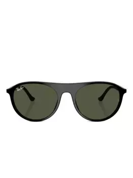 Солнцезащитные очки в круглой оправе Ray-Ban, черный
