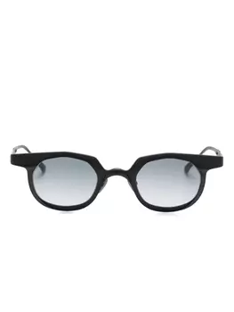 Солнцезащитные очки в круглой оправе Rigards, черный