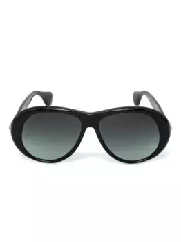 Солнцезащитные очки в круглой оправе с декором Orb Vivienne Westwood, черный