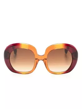 Солнцезащитные очки в круглой оправе с градиентом Vivienne Westwood, фиолетовый