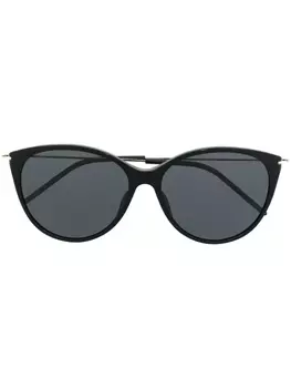 Солнцезащитные очки в круглой оправе с логотипом Gucci Eyewear, черный