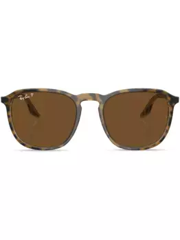 Солнцезащитные очки в круглой оправе с логотипом Ray-Ban, зеленый
