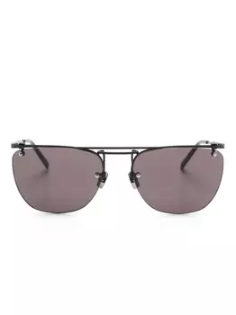 Солнцезащитные очки в круглой оправе Saint Laurent Eyewear, черный