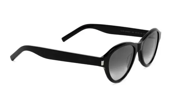 Солнцезащитные очки в круглой оправе SAINT LAURENT, черный
