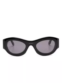 Солнцезащитные очки в круглой оправе Sunnei, черный