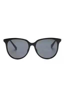 Солнцезащитные очки в круглой оправе Swarovski, черный