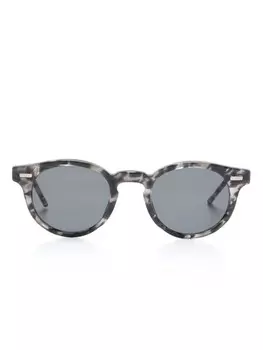Солнцезащитные очки в круглой оправе Thom Browne Eyewear, серый