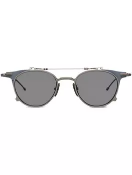 Солнцезащитные очки в круглой оправе Thom Browne Eyewear, серый