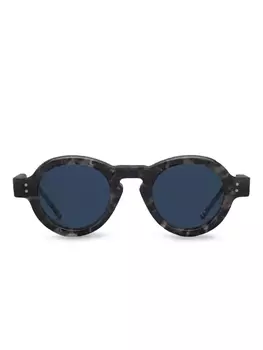 Солнцезащитные очки в круглой оправе Thom Browne Eyewear, серый