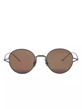 Солнцезащитные очки в круглой оправе Thom Browne Eyewear, черный