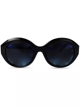 Солнцезащитные очки в круглой оправе Tiffany & Co Eyewear, черный