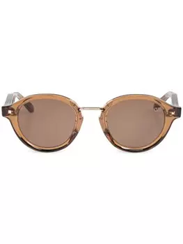 Солнцезащитные очки в круглой оправе VALENTINO GARAVANI EYEWEAR, коричневый